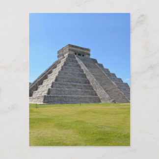 Chichen Itza Mexico Kukulkan Pyramid 7 Wonders Postcard