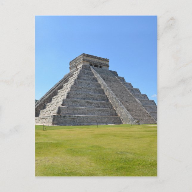 Chichen Itza Mexico Kukulkan Pyramid 7 Wonders Postcard (Front)