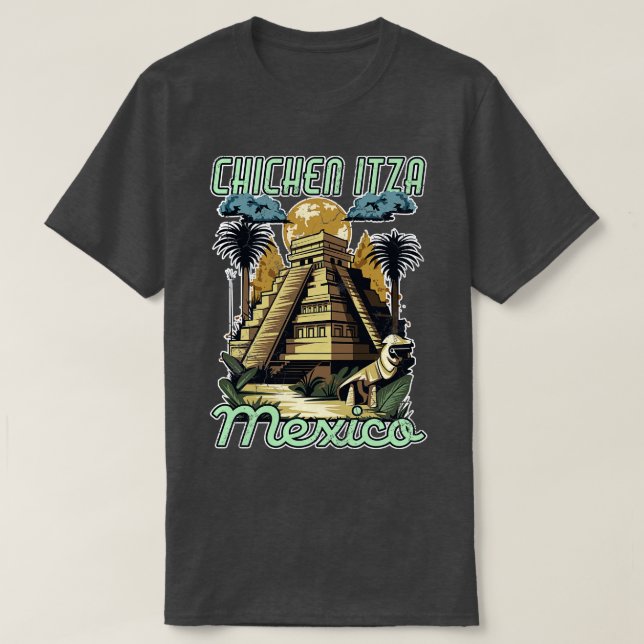 Chichen Itza Mexico Pyramids T-Shirt (Design Front)