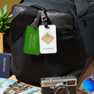 Chichen Itza Mexico Retro Mayan Vintage Yucatan Luggage Tag