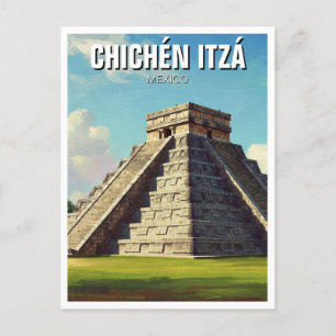 Chichen Itza Mexico Travel Beach Postcard