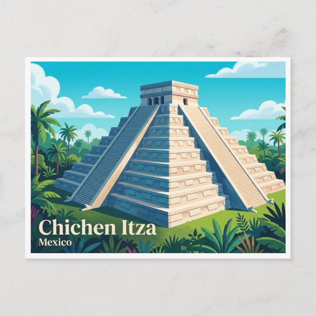 Chichen Itza Piste Mexico Postcard (Front)