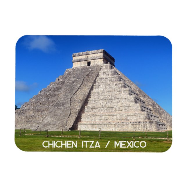 Chichen Itza, Temple warriors Magnet (Horizontal)