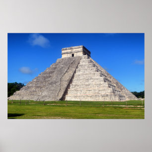 Chichen Itza, Temple warriors Poster