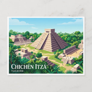 Chichén Itzá Valladolid Mexico Postcard