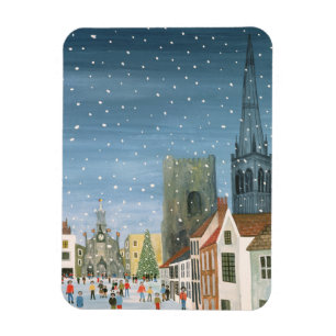 Chichester Cathedral A Snow Scene Magnet