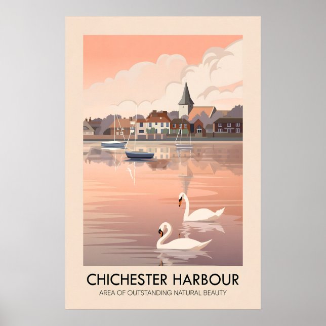 Chichester Harbour AONB Travel Poster (Front)