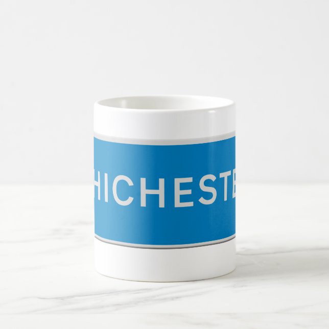 Chichester roadsign coffee mug (Center)