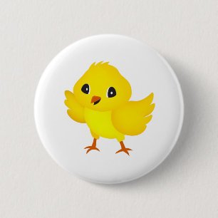 Chick 6 Cm Round Badge