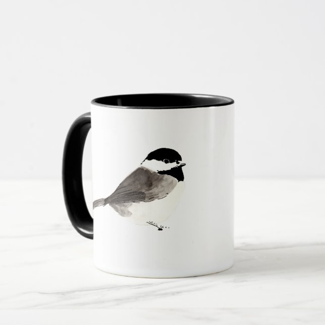 Chick-a-Deecaf (Black Handle) Mug (Front Left)