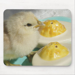Chick and Deviled Eggs 2 Mouse Pad