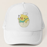 Chick as Cook with Chef's hat & Spatula