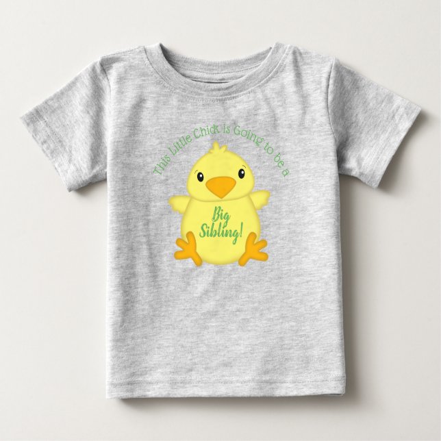 Chick Baby Shower Green T-Shirt (Front)