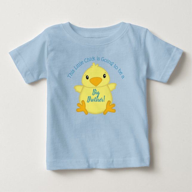 Chick Baby Shower Spring Blue T-Shirt (Front)