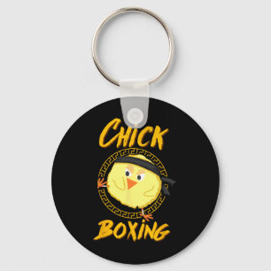 Chick Boxing Kickboxing Tee For Female Competitors Key Ring