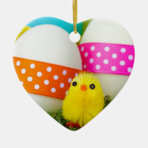 chick easter egg hunt ceramic tree decoration