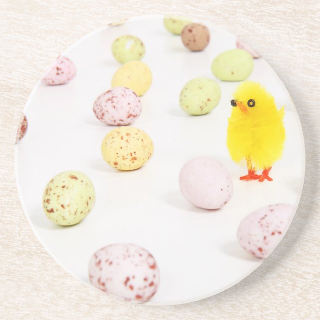 chick eggs easter coaster (Front)