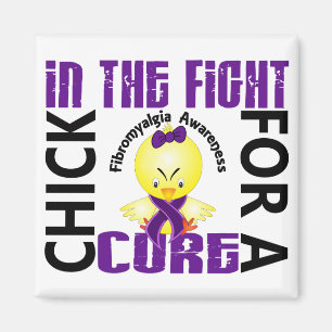 Chick In The Fight Fibromyalgia Magnet