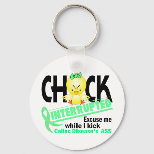 Chick Interrupted 2 Celiac Disease Key Ring