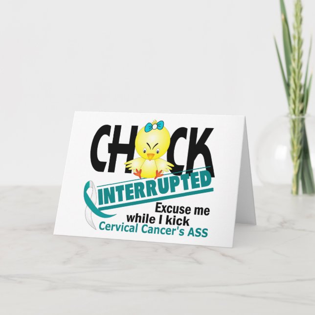 Chick Interrupted 2 Cervical Cancer Card (Front)