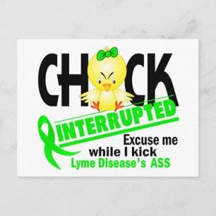 Chick Interrupted 2 Lyme Disease Postcard