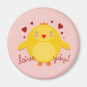 CHICK LOVE YOU! - magnet