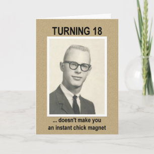 Chick Magnet 18th Birthday Card