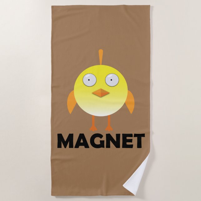 Chick Magnet - Beach Towel (Front)