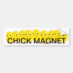 chick magnet bumper sticker