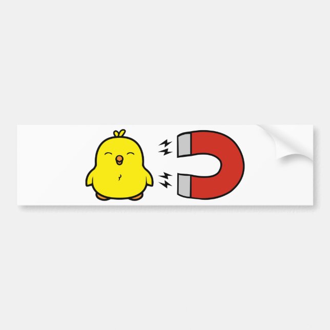 Chick Magnet Bumper Sticker (Front)