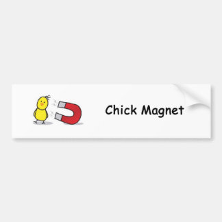 Chick Magnet Bumper Sticker