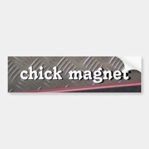chick magnet bumper sticker