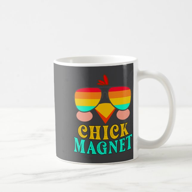 Chick Magnet Cute Easter Egg Hunting Spring Out _1 Coffee Mug (Right)
