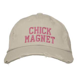 chick magnet embroidered hat