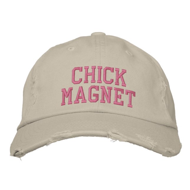 chick magnet embroidered hat (Front)