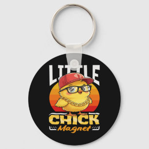 Chick Magnet Funny By Chicken Cool Sungles Boys  Key Ring