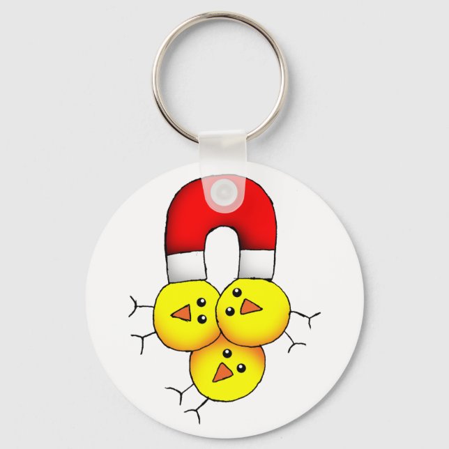 Chick Magnet Key Ring (Front)