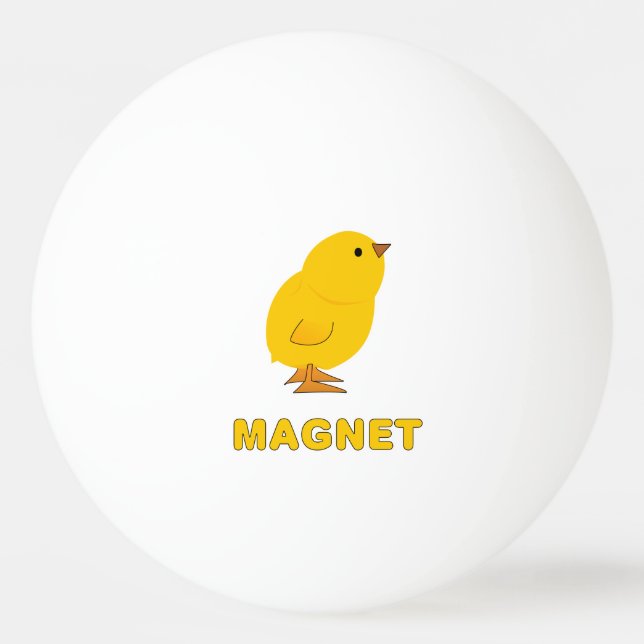 Chick Magnet Ping Pong Ball (Back)