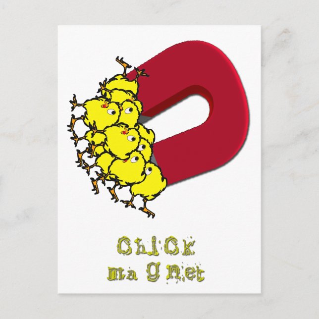 Chick Magnet Postcard (Front)