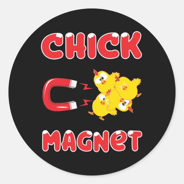 Chick Magnet Sticker (Front)