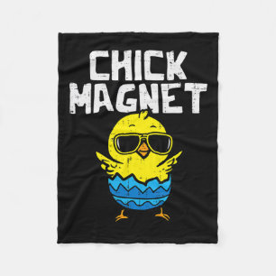 Chick Magnet Sunglasses Egg Cute Easter Boys Kids Fleece Blanket