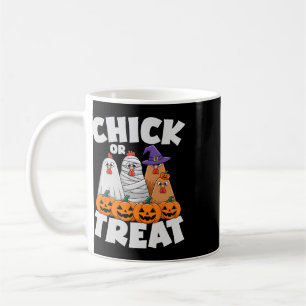 Chick Or Treat Apparel Halloween Funny Chicken Mat Coffee Mug