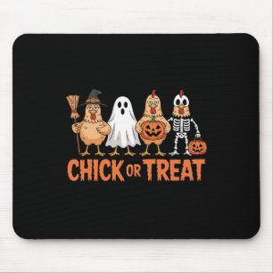 Chick Or Treat Funny Halloween Chicken Costume Mouse Pad