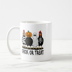 Chick Or Treat Spooky Chicken Halloween Costume Fa Coffee Mug