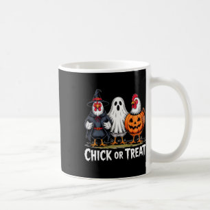 Chick Or Treat Spooky Witch Ghost Pumpkin Chicken  Coffee Mug