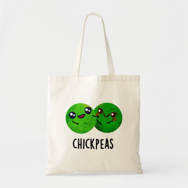 Chick Peas Funny Girl Pea Pun  Tote Bag (Front)