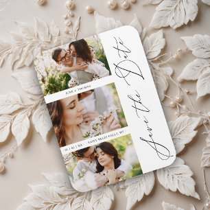 Chick Romantic 3 Photos Wedding Trendy Engagement Magnet