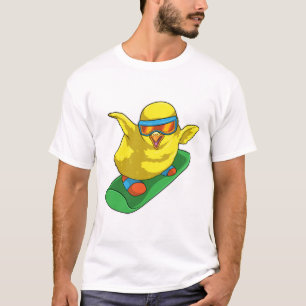 Chick Snowboarder Snowboard T-Shirt