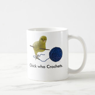 Chick who Crochets Coffee Mug