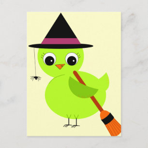 Chick Witch Postcard